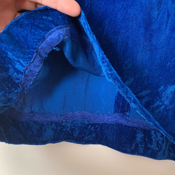 1960s Mini Mod Blue Dress: Teen or Women’s XXS Petite - Picture 6 of 7